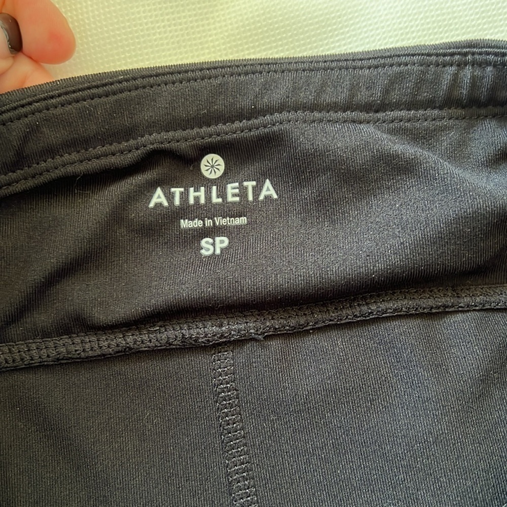 Athleta Reflective Be Free Tight Black Size SP Wicking Breathable - Picture 8 of 15